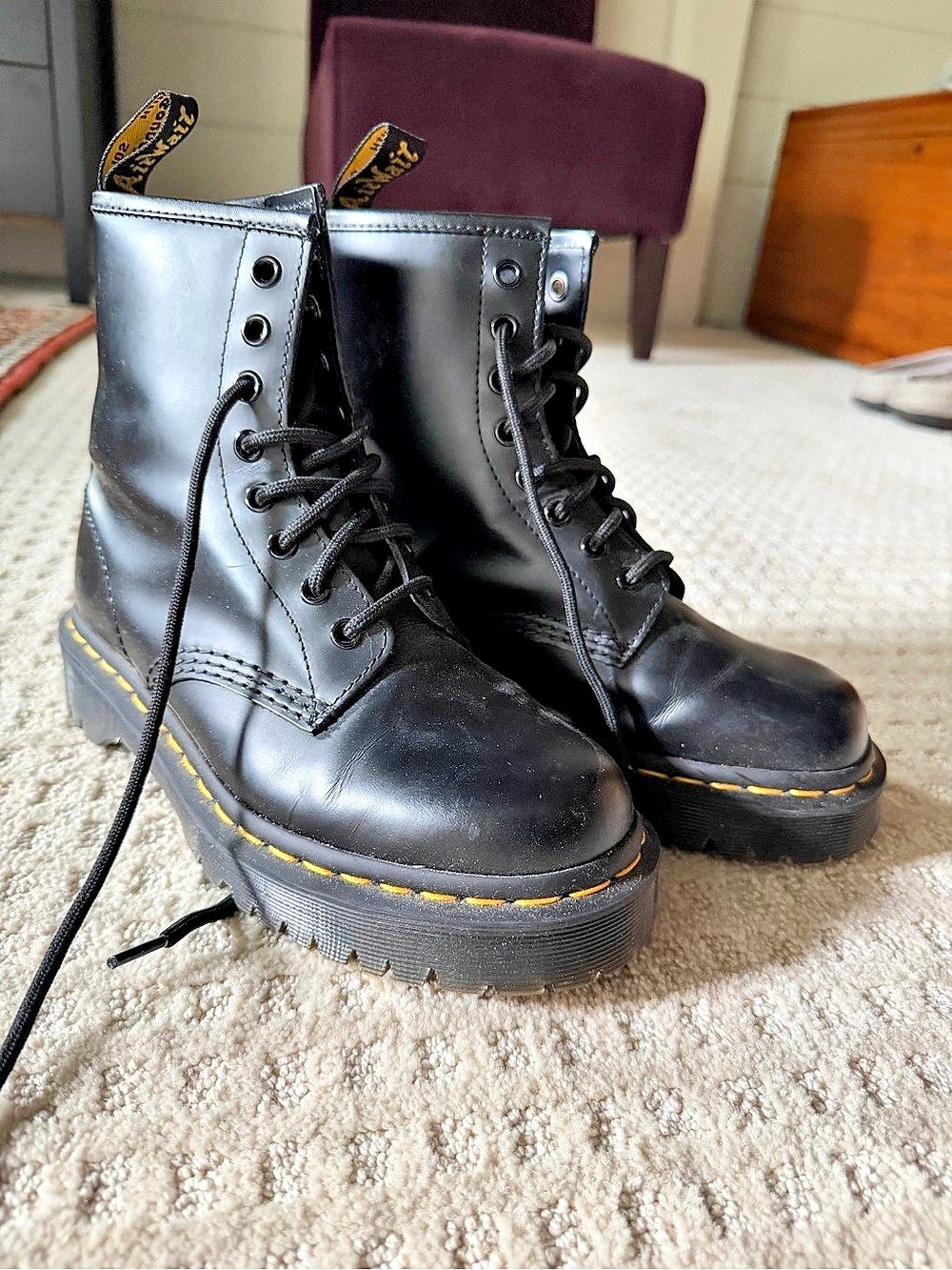 Dr. Martens Black Combat Boots